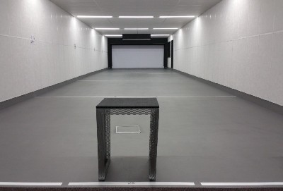 Schiessbahn f&uuml;r Distanzen von 6 m - 25 m